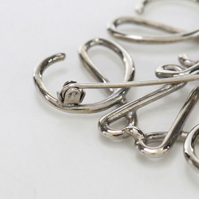 中古 ロエベ ブローチ レディース ブランド LOEWE アナグラム 111.25.020 シルバー 小物 USDLO100612011