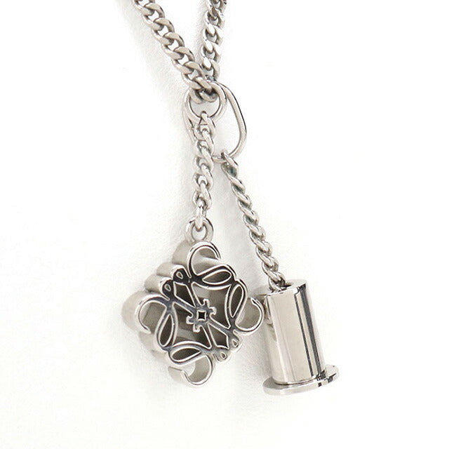 中古 ロエベ ネックレス レディース ブランド LOEWE アナグラム パーソナライゼーション N691420X01 シルバー アクセサリー USDLO100630011