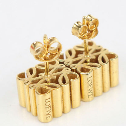中古 ロエベ ピアス レディース ブランド LOEWE アナグラム J821239X04 ゴールド アクセサリー USDLO100926011