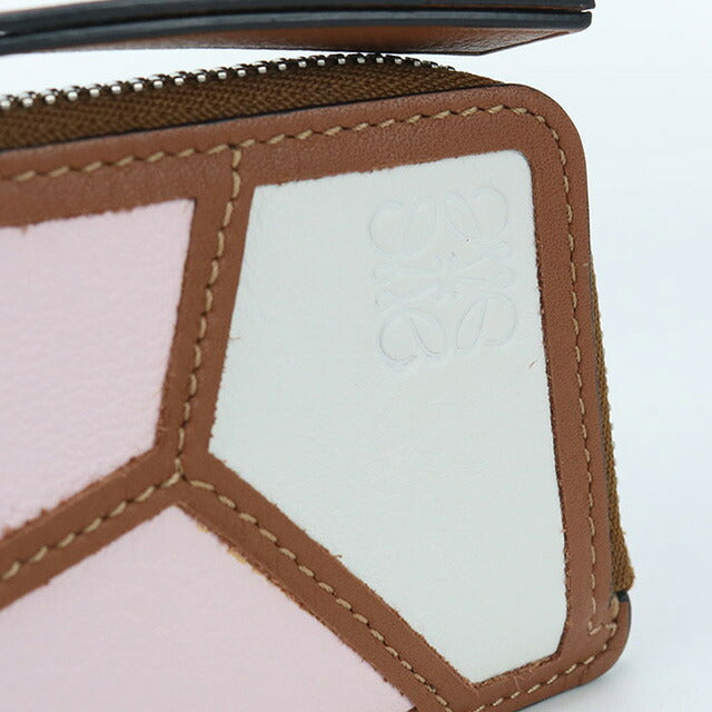 中古 ロエベ 小銭入れ レディース ブランド LOEWE パズル フラグメントケース レザー ブラウン 財布 USDLO101190011