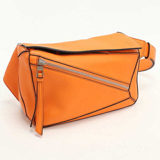 Used LOEWE Body Bag Unisex Brand LOEWE Puzzle Bum Bag Small Orange USDLO101344011