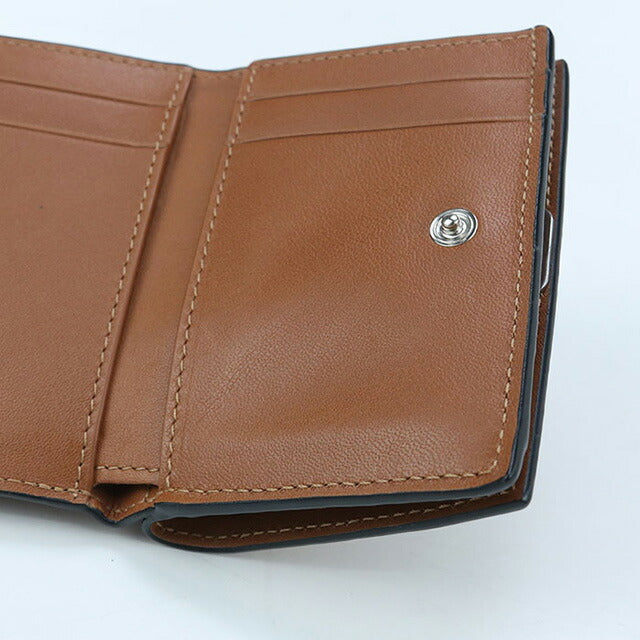 二手 LOEWE 三折钱包 女士品牌 LOEWE Anagram 三折钱包 C821TR2X02 棕色钱包 USDLO101829011