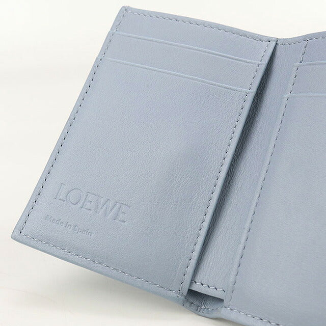 二手 LOEWE 三折钱包 女士品牌 LOEWE Anagram 三折钱包 C821TR2X16 蓝色钱包 USDLO101834011
