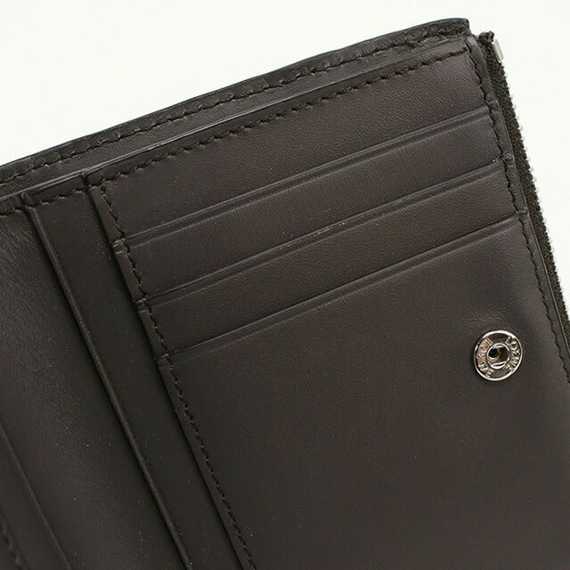 中古 ロエベ 二折財布 レディース ブランド LOEWE パズル スリム コンパクトウォレット レザー C510W73X02 グレー 財布 USDLO101862011