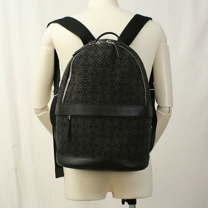 中古 ロエベ リュック メンズ ブランド LOEWE アナグラム バックパック ブラック バッグ USDLO101880011