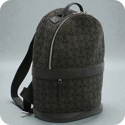 中古 ロエベ リュック メンズ ブランド LOEWE アナグラム バックパック ブラック バッグ USDLO101880011