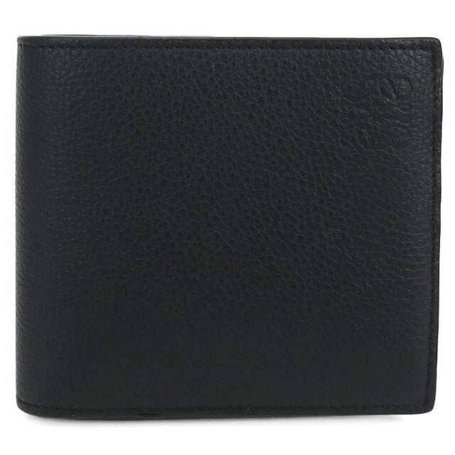 中古 ロエベ 二つ折り財布 メンズ ブランド LOEWE アナグラム バイフォールド コインウォレット C660501X03 ブラック 財布 USDLO101968011