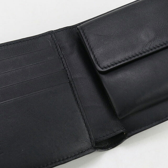 中古 ロエベ 二つ折り財布 メンズ ブランド LOEWE アナグラム バイフォールド コインウォレット C660501X03 ブラック 財布 USDLO101968011