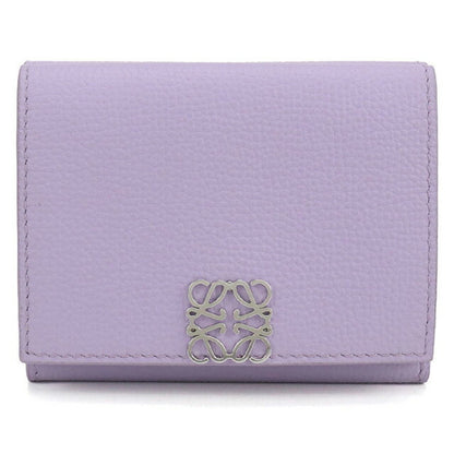 中古 ロエベ 三つ折り財布 レディース ブランド LOEWE アナグラム トライフォールド ウォレット C821TR2X16 パープル 財布 USDLO102139011