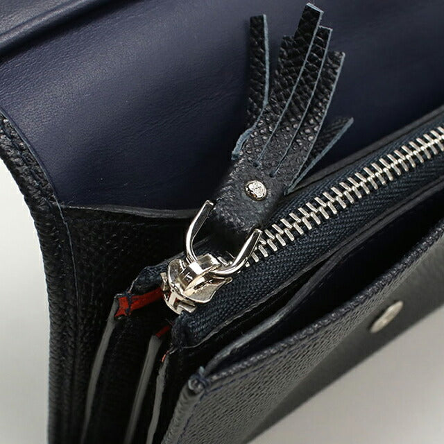 中古 ロエベ 二折財布小銭入付き レディース ブランド LOEWE アナグラム 140.72.I62 ネイビー 財布 USDLO102438011