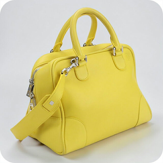 中古 ロエベ ハンドバッグ レディース ブランド LOEWE アナグラム アマソナ 75 2WAY 301.30.L03 イエロー バッグ USDLO102775011