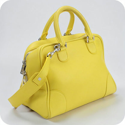 中古 ロエベ ハンドバッグ レディース ブランド LOEWE アナグラム アマソナ 75 2WAY 301.30.L03 イエロー バッグ USDLO102775011