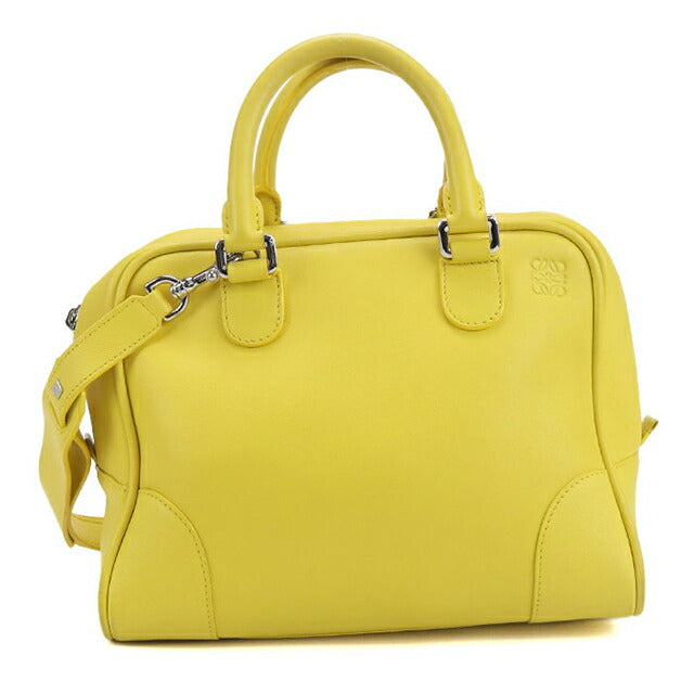 中古 ロエベ ハンドバッグ レディース ブランド LOEWE アナグラム アマソナ 75 2WAY 301.30.L03 イエロー バッグ USDLO102775011