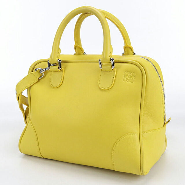 中古 ロエベ ハンドバッグ レディース ブランド LOEWE アナグラム アマソナ 75 2WAY 301.30.L03 イエロー バッグ USDLO102775011