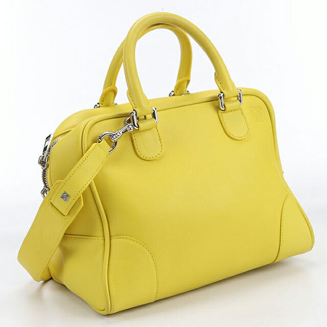 中古 ロエベ ハンドバッグ レディース ブランド LOEWE アナグラム アマソナ 75 2WAY 301.30.L03 イエロー バッグ USDLO102775011