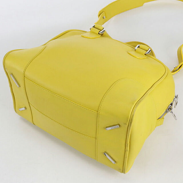 中古 ロエベ ハンドバッグ レディース ブランド LOEWE アナグラム アマソナ 75 2WAY 301.30.L03 イエロー バッグ USDLO102775011