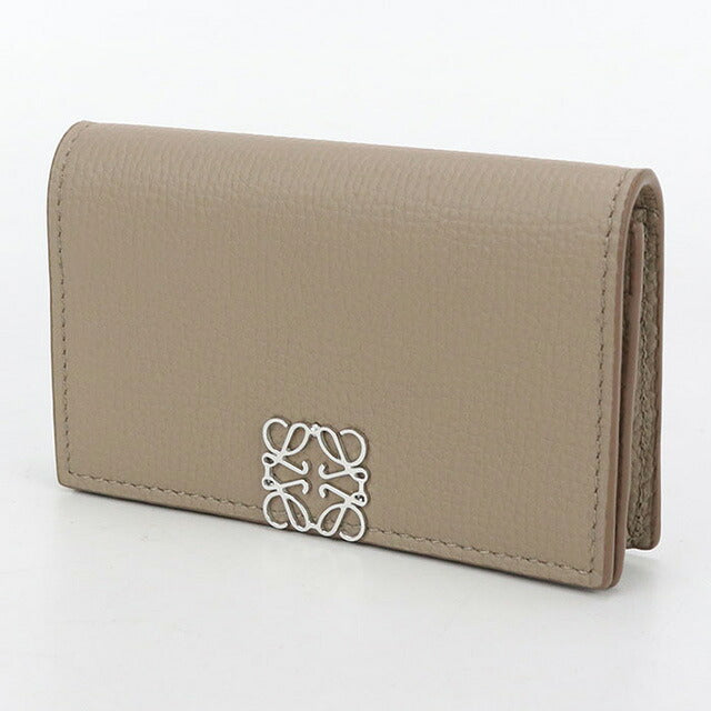 中古 ロエベ 名刺入れ レディース ブランド LOEWE アナグラム ビジネス カードホルダー C821M97X08 ベージュ 小物 USDLO102899011