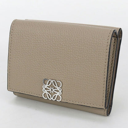 中古 ロエベ 三つ折り財布 レディース ブランド LOEWE アナグラム トライフォールドウォレット C821TR2X16 ベージュ 財布 USDLO102990011