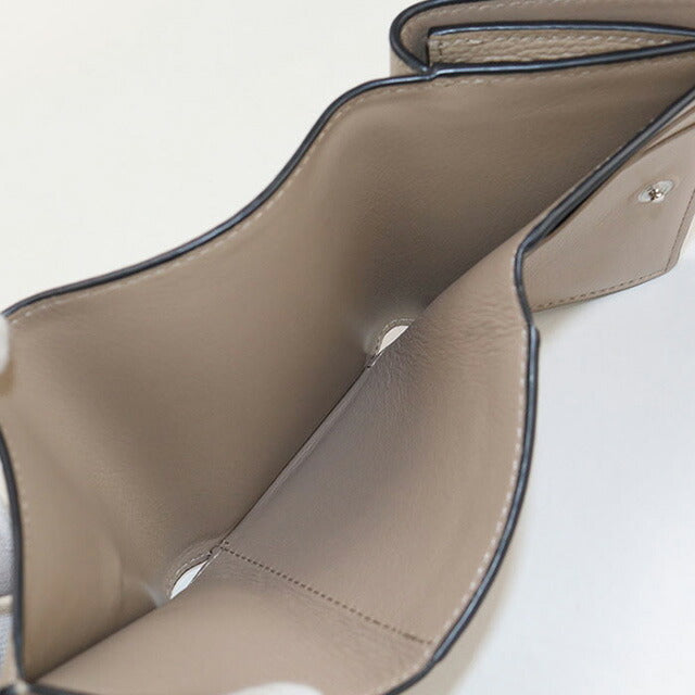 中古 ロエベ 三つ折り財布 レディース ブランド LOEWE アナグラム トライフォールドウォレット C821TR2X16 ベージュ 財布 USDLO102990011