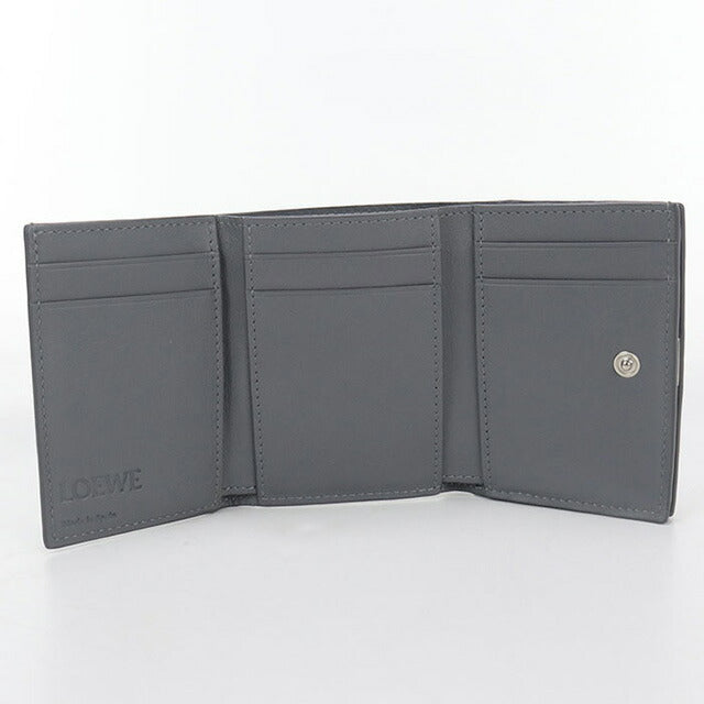中古 ロエベ 三折財布 レディース ブランド LOEWE アナグラム トライ