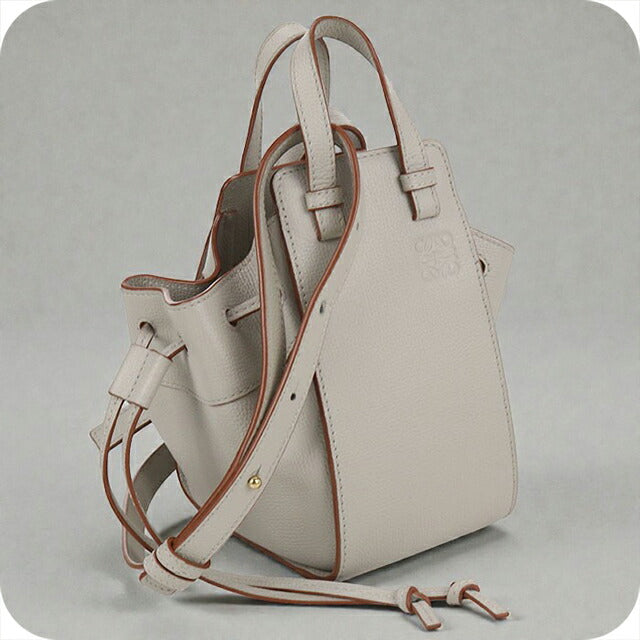 中古 ロエベ ハンドバッグ レディース ブランド LOEWE ハンモック ドローストリングス ミニ ベージュ バッグ USDLO103341011