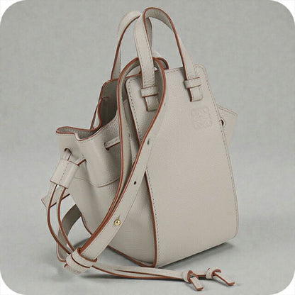 中古 ロエベ ハンドバッグ レディース ブランド LOEWE ハンモック ドローストリングス ミニ ベージュ バッグ USDLO103341011