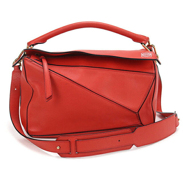 中古 ロエベ ハンドバッグ レディース ブランド LOEWE パズルバッグ 2WAY レッド USDLO103397011
