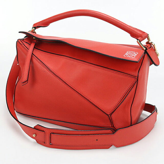 Used LOEWE handbag ladies brand LOEWE puzzle bag 2WAY red USDLO103397011