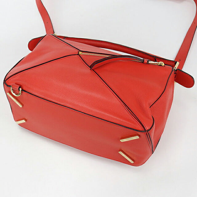 Used LOEWE handbag ladies brand LOEWE puzzle bag 2WAY red USDLO103397011