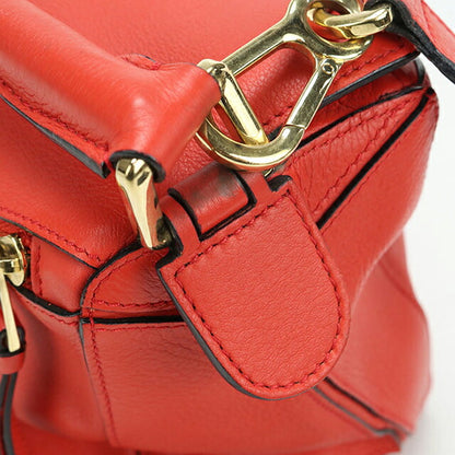 Used LOEWE handbag ladies brand LOEWE puzzle bag 2WAY red USDLO103397011