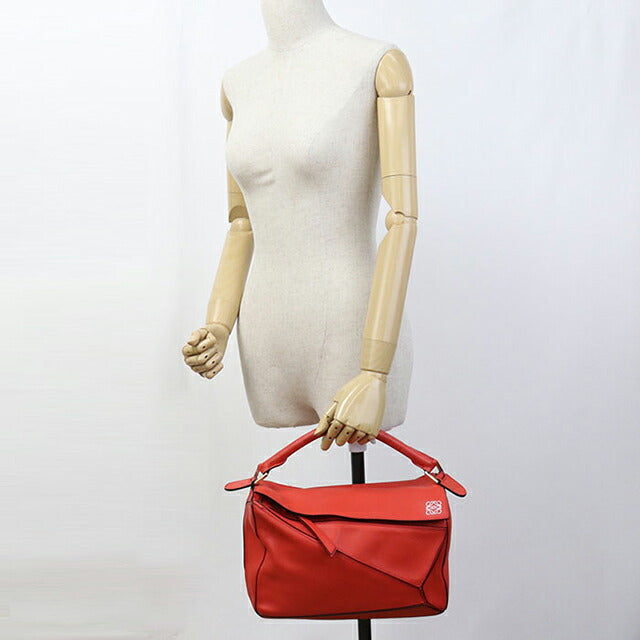 Used LOEWE handbag ladies brand LOEWE puzzle bag 2WAY red USDLO103397011
