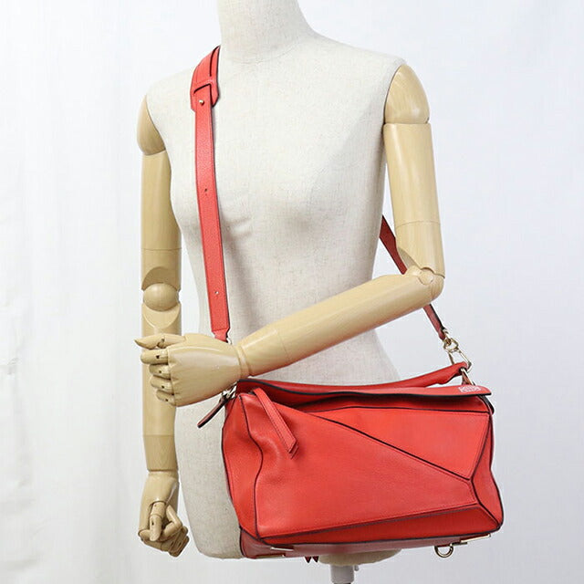 Used LOEWE handbag ladies brand LOEWE puzzle bag 2WAY red USDLO103397011