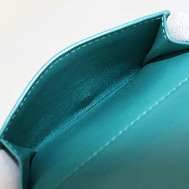 中古 ロエベ 三つ折り財布 レディース ブランド LOEWE アナグラム トライフォールド ウォレット C821TR2X02 グリーン 財布 USDLO103490011