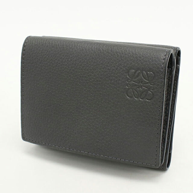 中古 ロエベ 三つ折り財布 レディース ブランド LOEWE アナグラム トライフォールド ウォレット C660TR2X04 グレー 財布 USDLO103641011