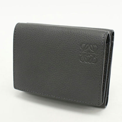 中古 ロエベ 三つ折り財布 レディース ブランド LOEWE アナグラム トライフォールド ウォレット C660TR2X04 グレー 財布 USDLO103641011