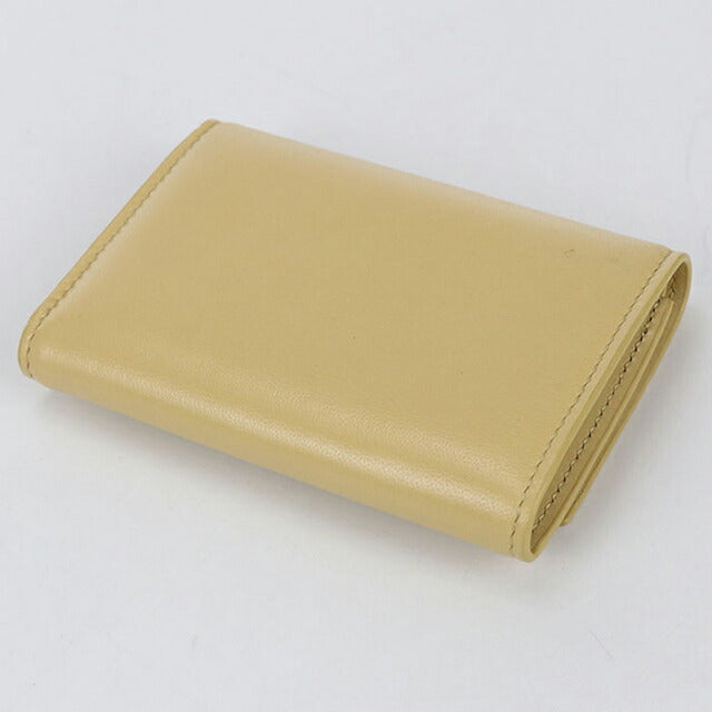 中古 ロエベ 三つ折り財布 レディース ブランド LOEWE アナグラム バーティカルウォレット スモール イエロー 財布 USDLO103691011