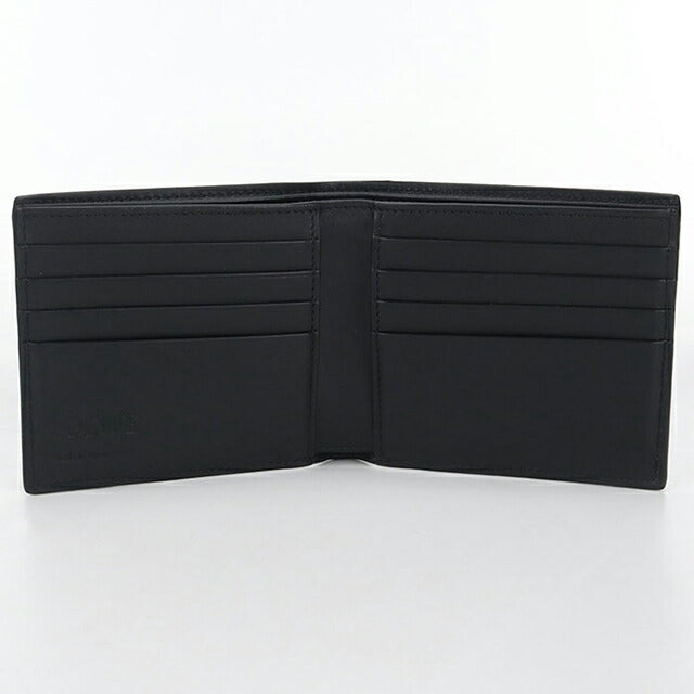 中古 ロエベ 二つ折り財布 メンズ ブランド LOEWE アナグラム バイフォールド ウォレット ブラック 財布 USDLO103692011