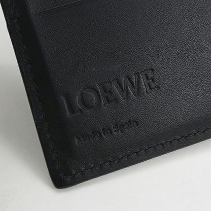 中古 ロエベ 二つ折り財布 メンズ ブランド LOEWE アナグラム バイフォールド ウォレット ブラック 財布 USDLO103692011