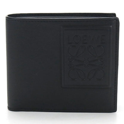 二手LOEWE双折钱包男士品牌LOEWE双折零钱包黑色钱包USDLO103984011