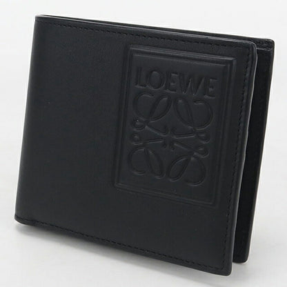 二手LOEWE双折钱包男士品牌LOEWE双折零钱包黑色钱包USDLO103984011