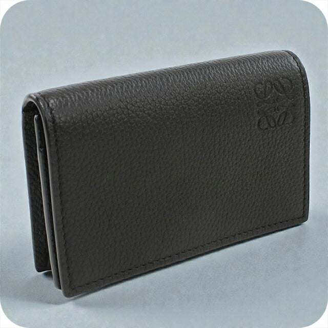 中古 ロエベ 名刺入れ メンズ ブランド LOEWE アナグラム ビジネスカードホルダー ブラック 小物 USDLO103994011