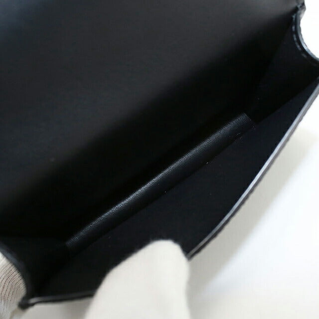 中古 ロエベ 名刺入れ メンズ ブランド LOEWE アナグラム ビジネスカードホルダー ブラック 小物 USDLO103994011