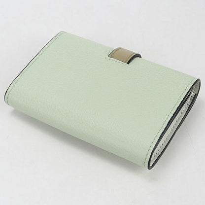 中古 ロエベ 三つ折り財布 レディース ブランド LOEWE バーティカルウォレットスモール グリーン 財布 USDLO103997011