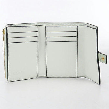 中古 ロエベ 三つ折り財布 レディース ブランド LOEWE バーティカルウォレットスモール グリーン 財布 USDLO103997011