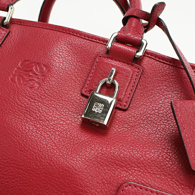 Used LOEWE handbag ladies brand LOEWE Amazona 28 red USDLO104113011