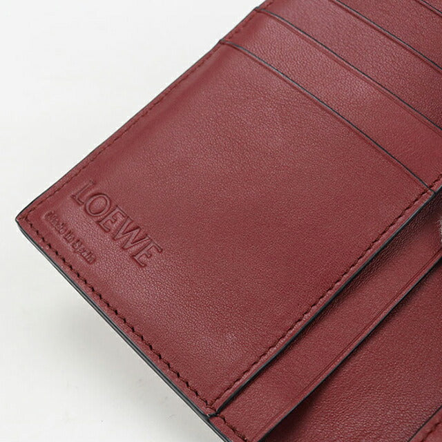 中古 ロエベ 長財布二折 レディース ブランド LOEWE バーティカルウォレットラージ 124.12.S40 ブラウン 財布 USDLO104143011