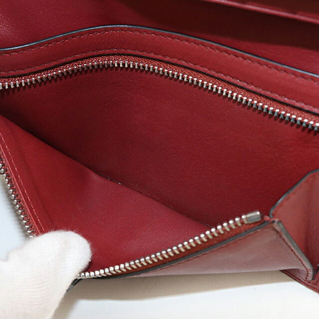 中古 ロエベ 長財布二折 レディース ブランド LOEWE バーティカルウォレットラージ 124.12.S40 ブラウン 財布 USDLO104143011