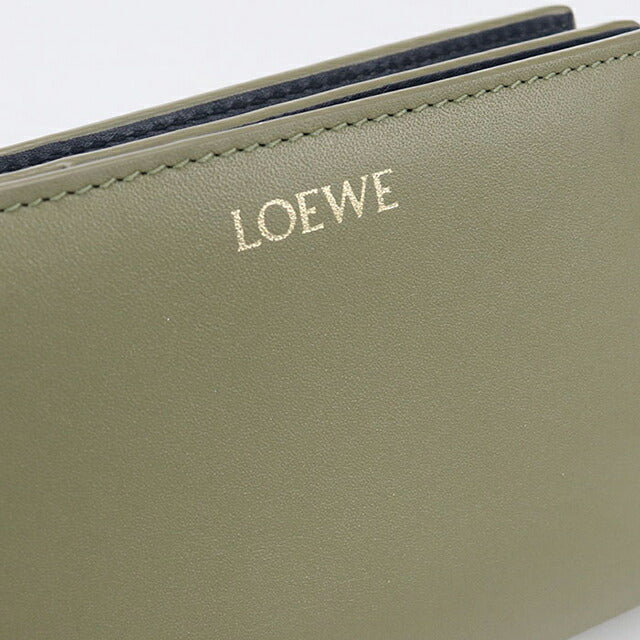 二手 LOEWE 双折钱包 女士品牌 LOEWE 结紧凑型钱包 CEM1NCWX01 卡其色钱包 USDLO105114011