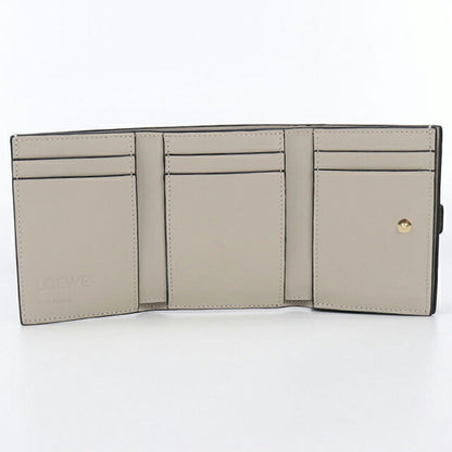 二手 LOEWE Trifold 钱包 女士品牌 LOEWE Anagram Trifold 钱包 灰色钱包 USDLO105424011