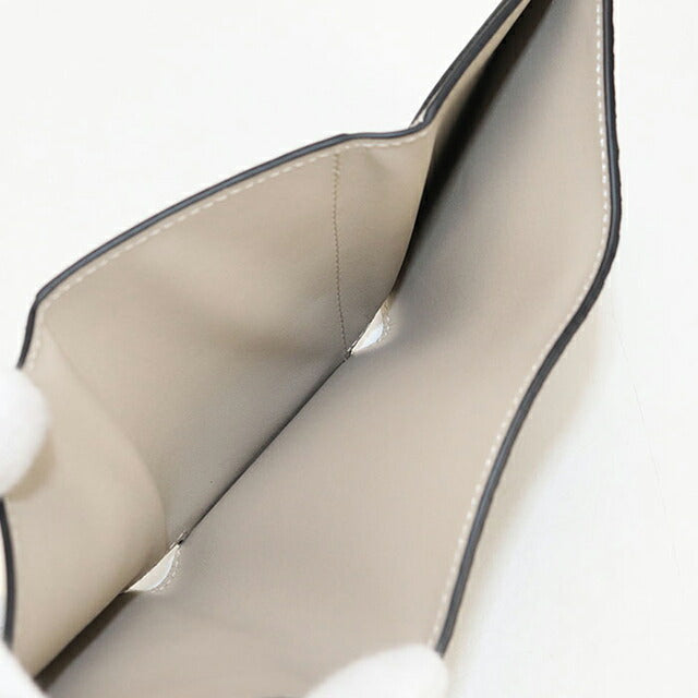 二手 LOEWE Trifold 钱包 女士品牌 LOEWE Anagram Trifold 钱包 灰色钱包 USDLO105424011